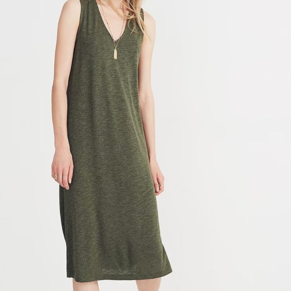 Madewell V-Neck Jersey Tank Dress
